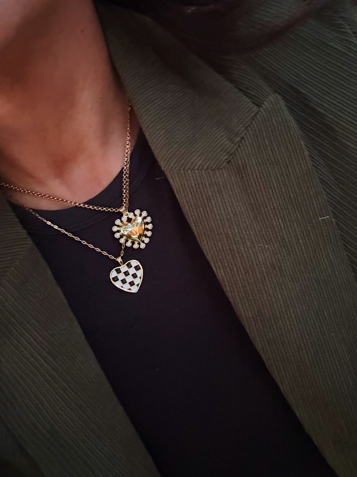 Pearl Sun Heart Necklace