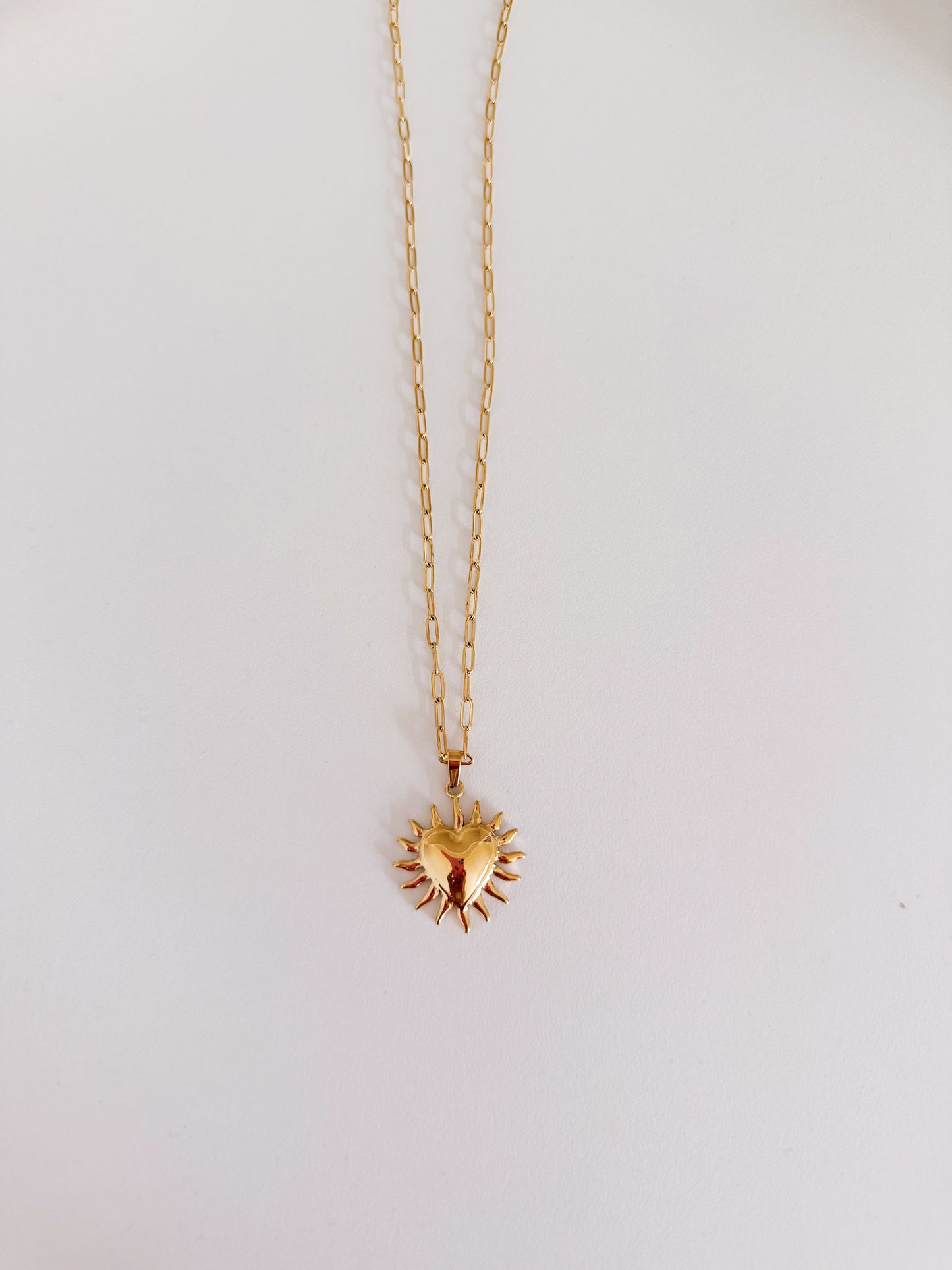 SUN HEART NECKLACE