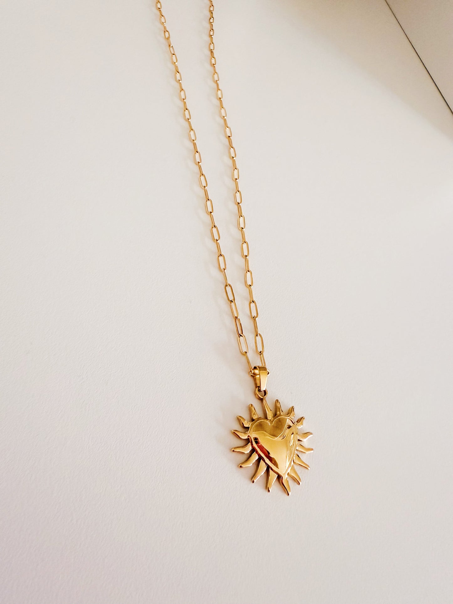 SUN HEART NECKLACE
