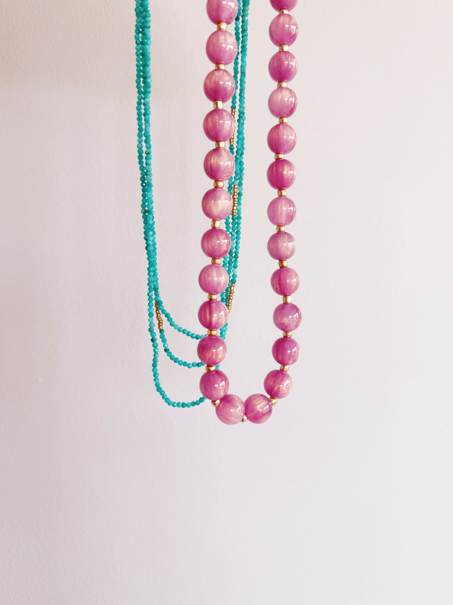 Rosé Bauble Necklace