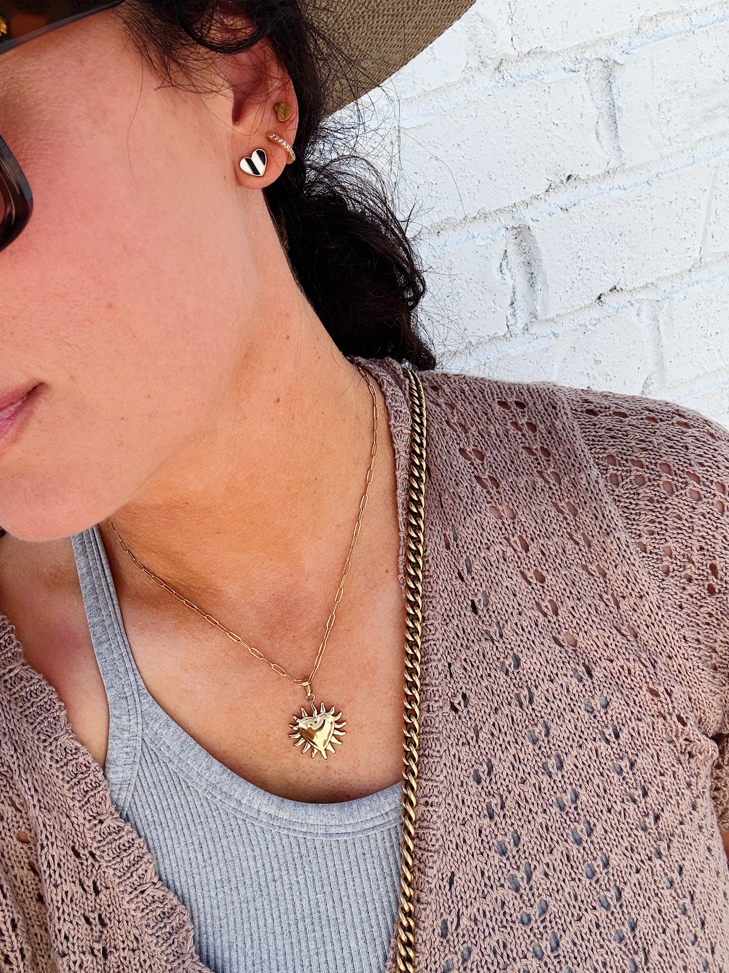 SUN HEART NECKLACE