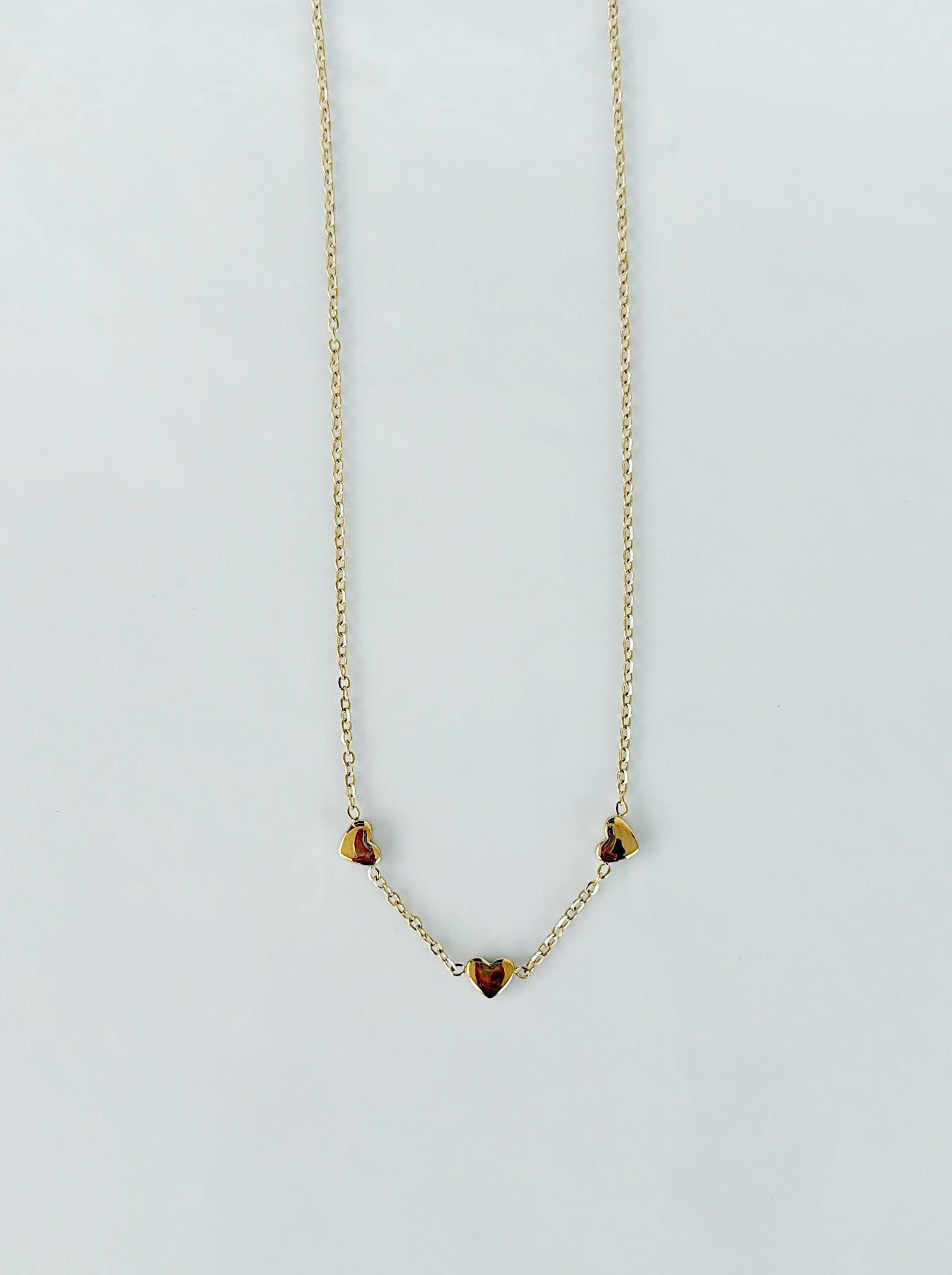 Tres Heart Necklace