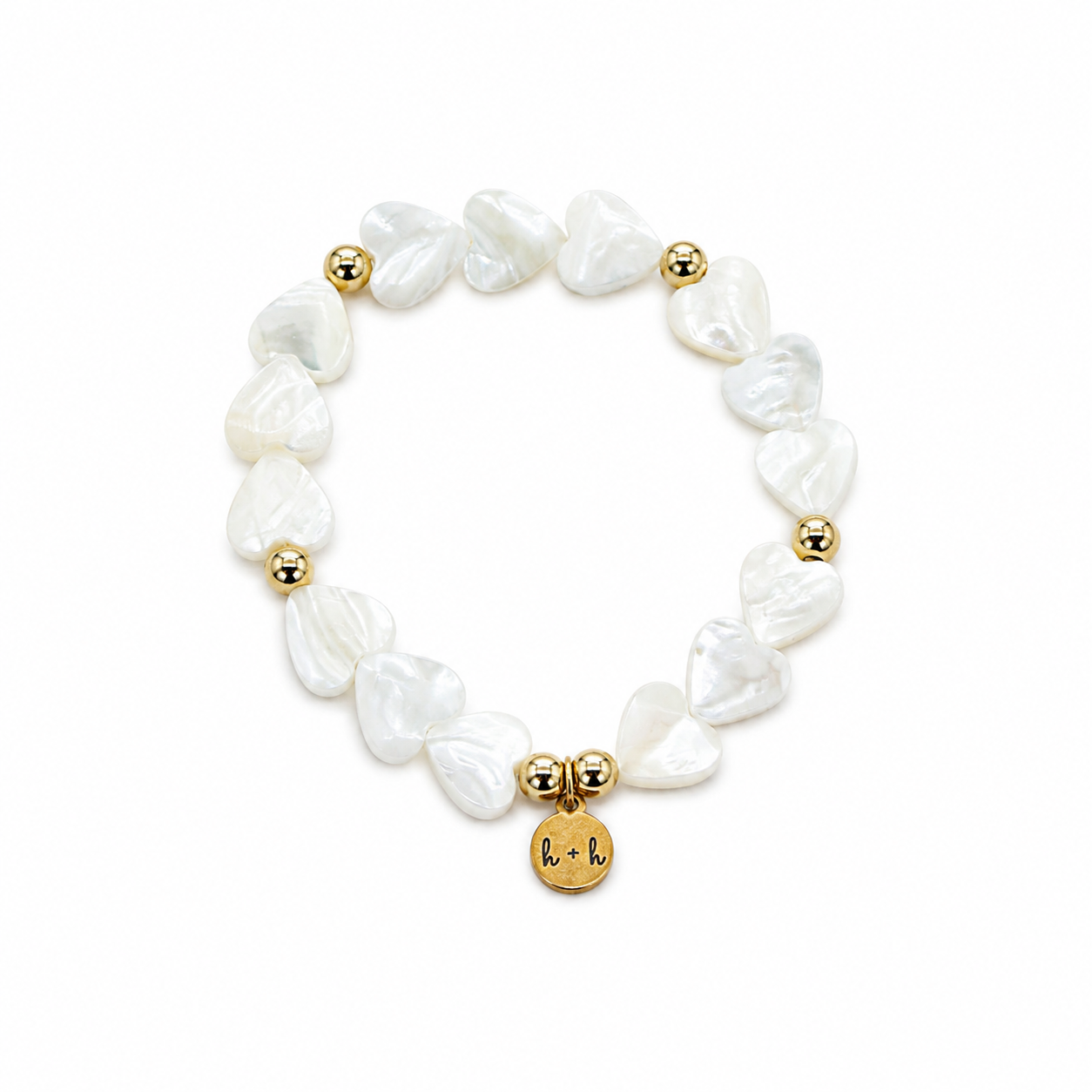 Natural Shell White Heart