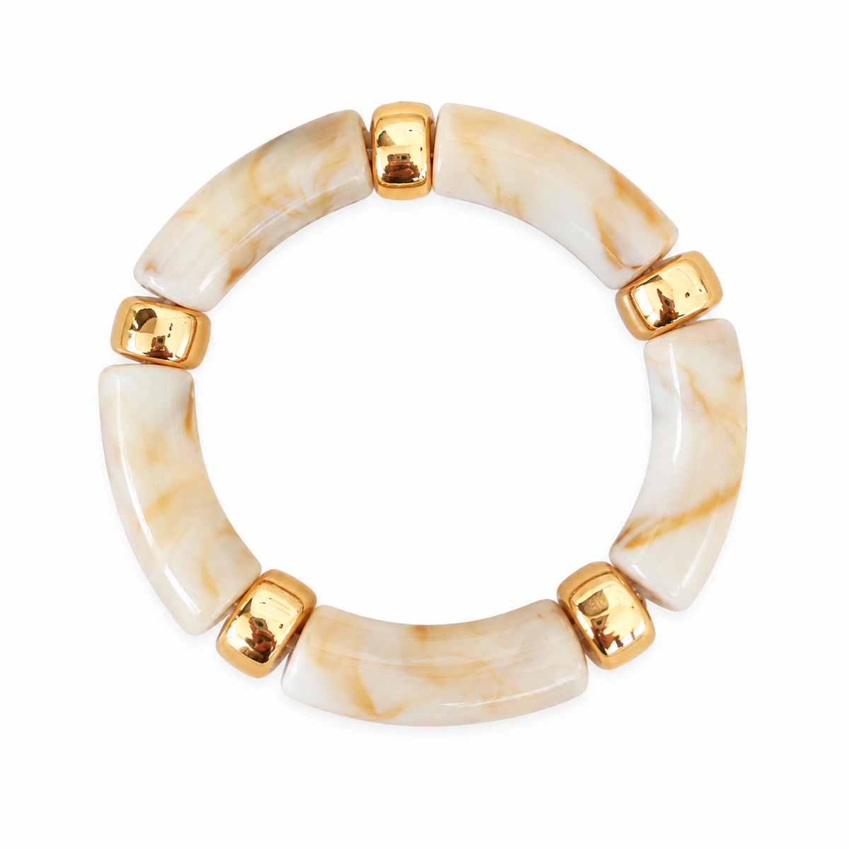 The Cream Marble Bangle