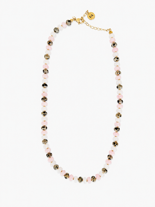 Pink Speckled Necklace
