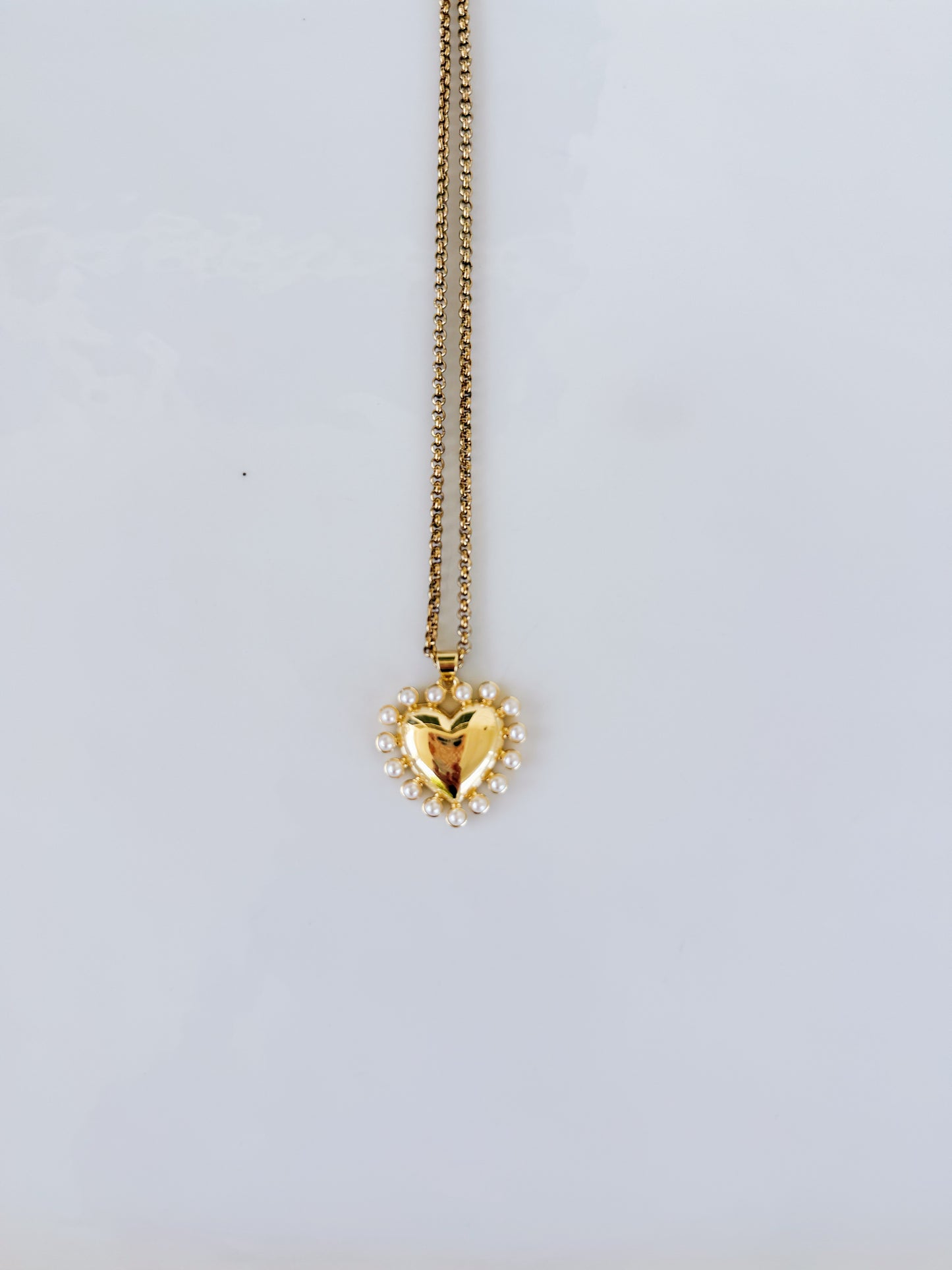 Pearl Sun Heart Necklace