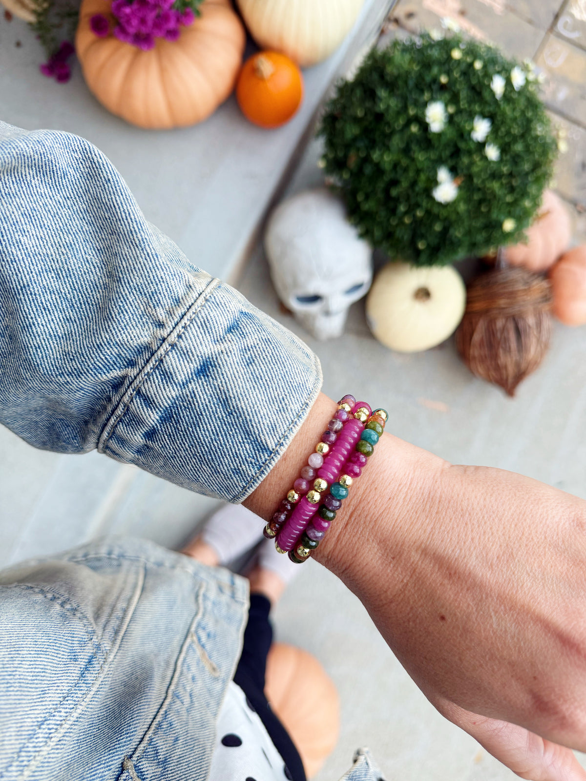 Fall Pink Sherbet Bracelet