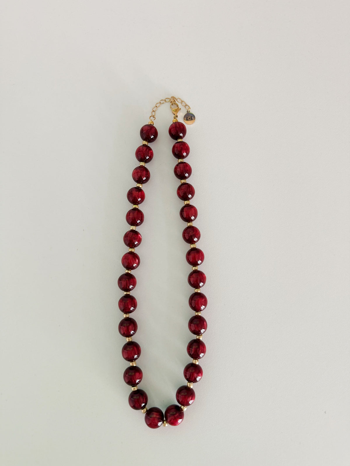 Cranberry Bauble Necklace