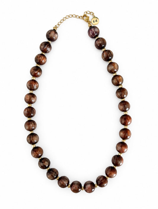 Espresso Bauble Necklace
