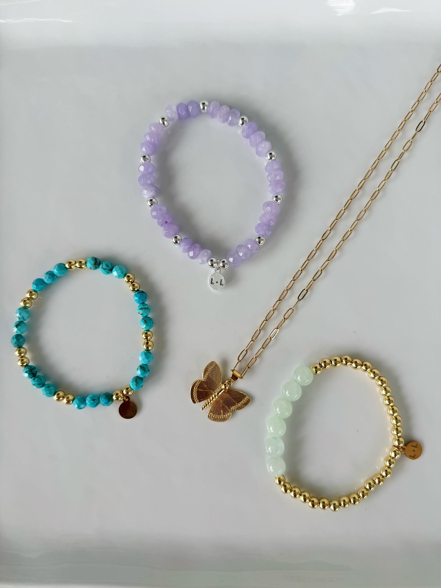 Light Green Bauble Bracelet