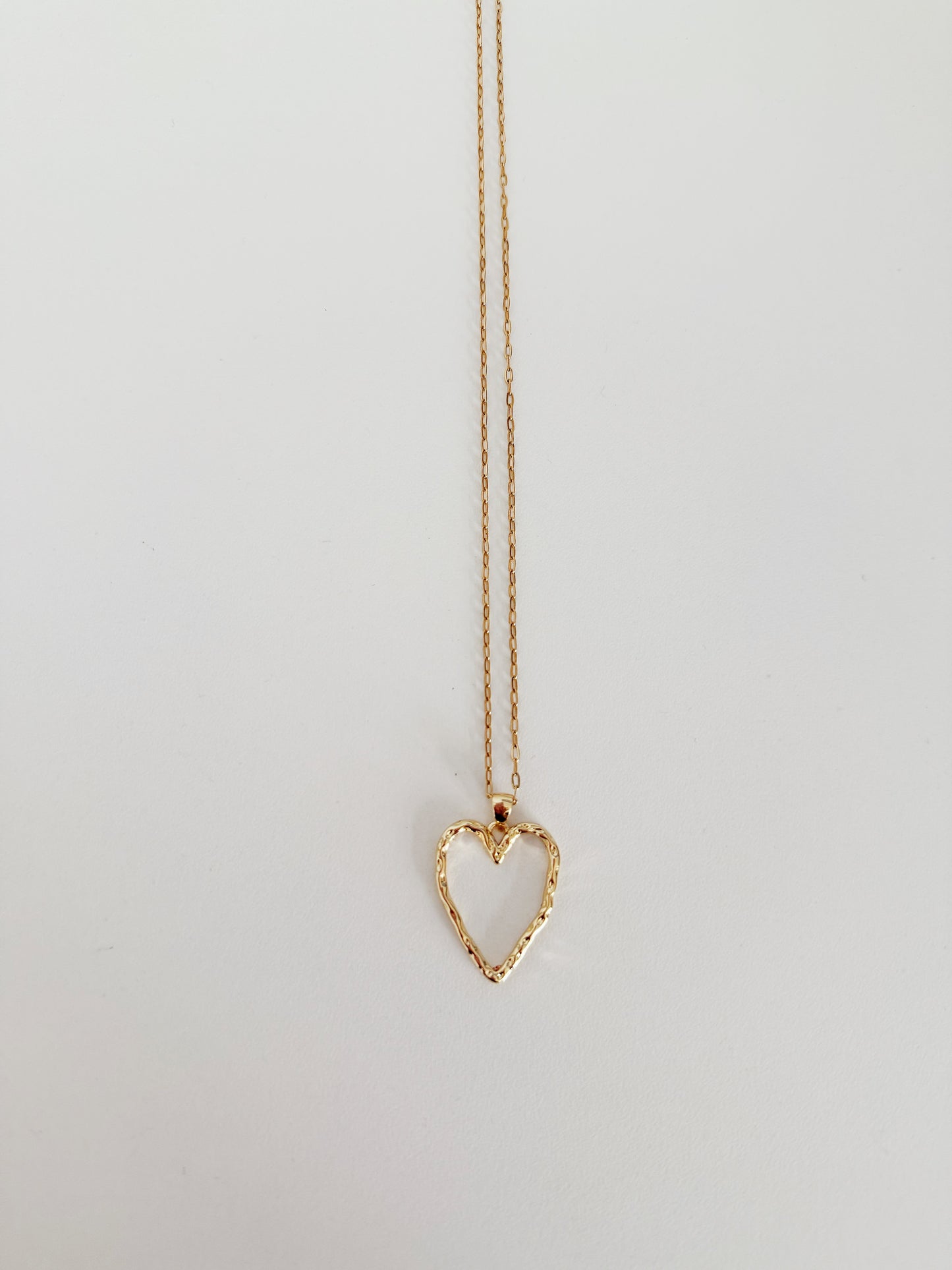 Hammered Heart Necklace