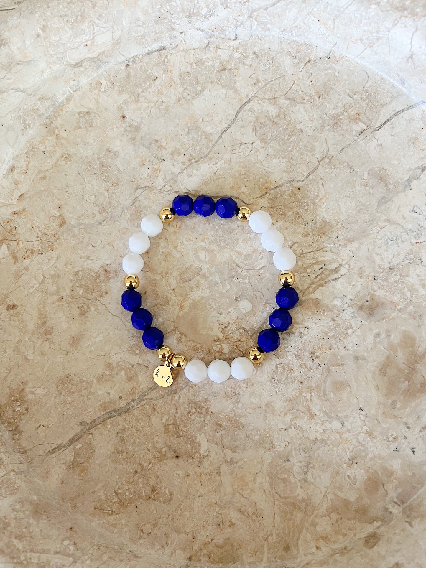 Blue + White Acrylic