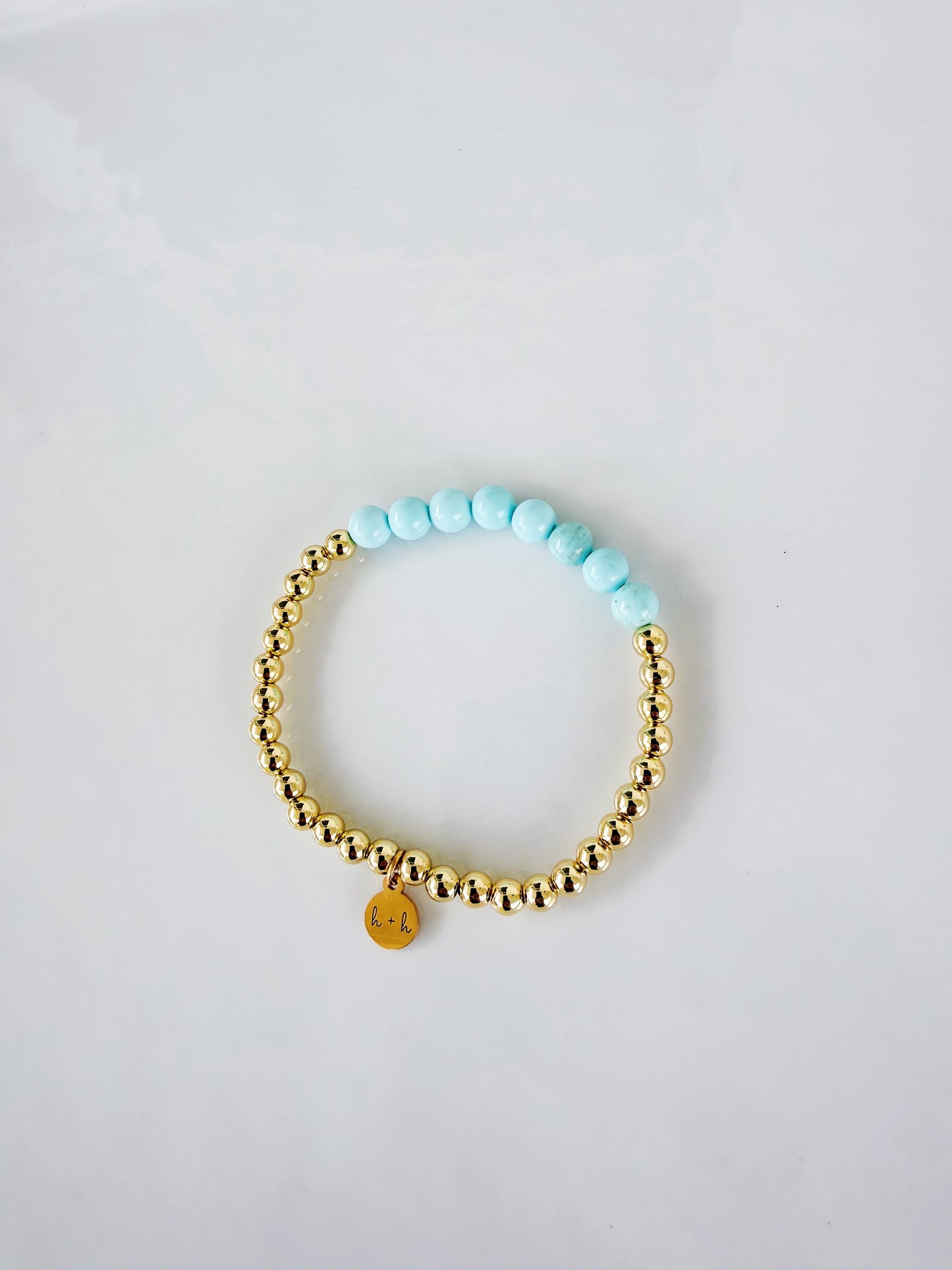 Aqua Blue Stretch Bracelet